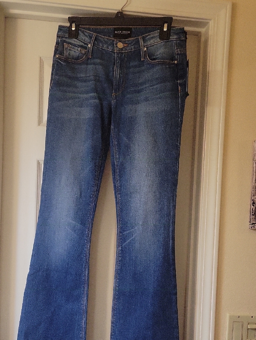 Black Orchid Women's Medium Blue Flare Jeans